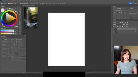 Painting Waterfalls in Photoshop with Maddy Bellwoar