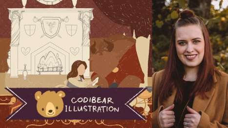 Re-visiting Beauty and the Beast Illustration Pt. 3 with CodiBear