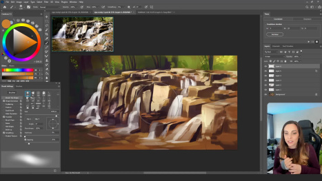 Paint Rocks Photoshop Photoshop - Painting Rocky Environments in Photoshop with Maddy Bellwoar