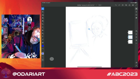 Freestyle Friday with Odari Yohanes. Drawing Jason Voorhees!