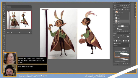 Painting a moth character with Anna Daviscourt and Anthony Simms
